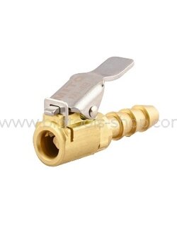 MITO : หัวเติมลม แบบสั้น มีล็อค สวมสายยาง (หางปลา) ขนาด 5/16" (MI-49)