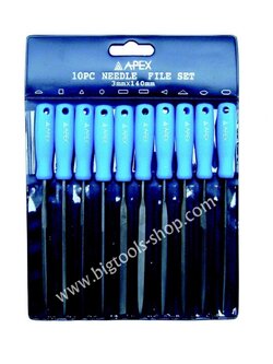 APEX : ชุดตะไบ 10 ชิ้น (3 x 140 mm.)