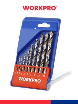 WORKPRO ชุดดอกสว่านเจาะเหล็ก 10 ชิ้น รุ่น WP400462