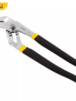 Deli คีมคอม้า คีมจับท่อ ประแจคอม้า ขยายปากได้ 10 นิ้ว/12 นิ้ว คีมปากขยาย ประแจจับท่อ Pump Pliers EDL2610-06