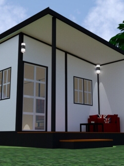 บ้านสำเร็จรูป บ้านน็อคดาวน์ สร้างออฟฟิศ happyhouse ND-06