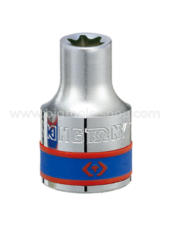 คิง โทนี่ : ลูกบล็อก ท็อค "สั้น" สีขาว รู1/2" King Tony : 1/2"DR. Star Socket (4375M)