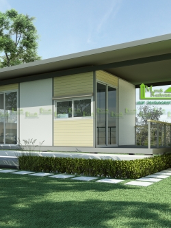 บ้านน็อคดาวน์ บ้านสำเร็จรูป สร้างออฟฟิศ ms-08