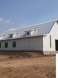 รับสร้างโกดังสำเร็จรูป สิงห์บุรี ขนาด 20.00 x 35.00 x 7.50 m.