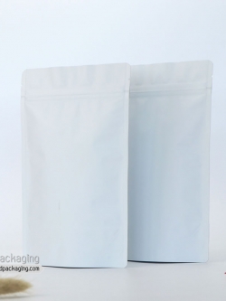 ถุงซิปล็อคก้นตั้ง สีขาวด้าน