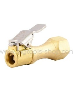 MITO : หัวเติมลม แบบสั้น มีล็อค เกลียวในขนาด 1/4" PF ทรงยาว ชนิดลมไม่ผ่าน (MI-51)