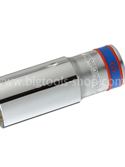 คิง โทนี่ : ลูกบล็อค "ยาว" สีขาว รู1/2" 6 เหลี่ยม King Tony : 1/2"DR. 6PT Metric Deep Socket (4235M)