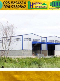 รับสร้างโกดังสำเร็จรูป ปทุมธานี ขนาด10.5x21.5x8 เมตร