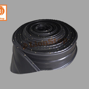 PVC วอเตอร์สต๊อป A8ae ขนาด 8 นิ้ว 3 ปุ่ม หนา 5 มม. แบบมีตาไก่(25 เมตร)