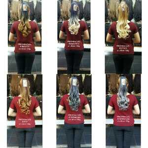 หางม้าหนีบ สีแฟชั่นทูโทน