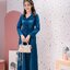 แม็กซี่เดรสคอบัวน่ารักมาก (Size : อก 34" 36" 38" 40" 42" 44") เดรสยาวแขนยาว ผ้ายีนส์เนื้อนิ่มใส่สบาย แบบสวยหวาน ใส่ได้หลายโอกาส
