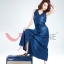 เดรสยีนส์ยาว โชว์แขน ขนาด Free size สียีนส์เข้ม ออกแบบสวย น่าใส่