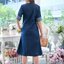 เดรสยีนส์ #8069 Size 46 ผ้ายีนส์เนื้อนิ่มแต่งลายลูกไม้สวยหรู แบบสวยใส่ได้หลายโอกาส
