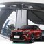 คิ้วกันสาด กันสาด สีชา Toyota Yaris Cross โตโยต้า ยาริส ครอส ปี 2013-ปัจจุบัน (มีเทปกาว 3M) โลโก้สกรีนสีขาว