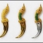 มีดถอนโบถส์ท้าววิรูปักษ์เนื้อเงินลงยาฝังพลอย วัดเขาวงปี 58