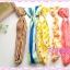 ผ้าคาดผม แบบ ปลายรวบจั๊มเป็นโบ ด้านในเป็นเส้นลวด ขายส่ง เซต 10 ชิ้น ลายผ้าตามรูป