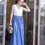 กระโปรงยีนส์ยาว แบบระบายเป็นชั้นๆ สวยมากสียีนส์อ่อน ขนาด Big Size ใส่ได้!!!