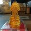 พระพุทธรูปนาคปรกลอยองค์ ขนาด ๒ ซ.ม. เนื้อชุบทอง วัดท่าขนุน