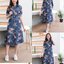 ชุดยีนส์ #8590 (2) แบบสวยพิมพ์ลายดอกไม้สวยหวาน ผ้ายีนส์เนื้อนิ่มไม่หนา ใส่สบาย สินค้าขายดี