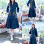 เดรสยีนส์ #7879 (38) ชุดยีนส์ปักลายสวยหรู ผ้ายีนส์เนื้อนิ่ม แบบสวยใส่สบาย แบบขายดีมาก