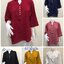 ไซส์ใหญ่ Size 44 (รหัส 44-006) เสื้อแฟชั่น ผ้าไหมญี่ปุ่นแต่ปุ่มเล็กๆ เนื้อนิ่มไม่หนา แบบสวยใส่ได้หลายโอกาส