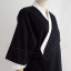 DFS008 Japanese Chef Jacket black with white rim ชุดเชฟสากลญี่ปุ่น สีดำคลิบขาว
