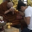 พระแก้วแดง (ชุบทอง) หลวงตาม้า วัดถ้ำเมืองนะ