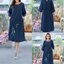 เดรสยีนส์ #8386 ชุดยีนส์ปักลายนกสวยหรู ผ้ายีนส์แท้เนื้อนิ่ม ใส่สบาย แบบสวยใส่ได้หลายโอกาส