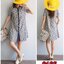 เดรสยีนส์ #6165 Size 38 ผ้ายีนส์แท้เนื้อนิ่มพิมพ์ลายดอกไม้สวยหวาน ผ้าไม่หนาไม่บางใส่สบาย ใส่ได้หลายโอกาส