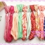 ผ้าคาดผม แบบ ปลายรวบจั๊มเป็นโบ ด้านในเป็นเส้นลวด ขายส่ง เซต 10 ชิ้น ลายผ้าตามรูป