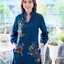 เดรสยีนส์ #7879 (38) ชุดยีนส์ปักลายสวยหรู ผ้ายีนส์เนื้อนิ่ม แบบสวยใส่สบาย แบบขายดีมาก