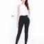 กางเกงสกินนี่(skinny) เนื้อดีไม่เป็นขนหลังใช้ # 34" สีดำ