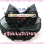 เน็ตโบพยาบาล คลุมผมเกล้า ขนาดใหญ่ ติดโบ สีดำ ผ้าคลุมเน็ตเป็นผ้าไหม
