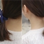ยางรัดผม แบบยืด ปลายผูกโบ ติดตุ้มทอง เซต 10 ชิ้น สีตามรูป