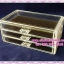 กล่องอะคลิลิกเนื้อหนา สำหรับจัดระเบียบ อุปกรณ์แต่งหน้า /หรือใส่เครื่องประดับ มี 3 ชั้น