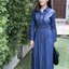 แม๊กซี่เดรสสวยหรูมาก NO5615 (มีไซส์ อก36"38"40"42"44") มีสม็อคเอวด้านหลัง กระดุมหน้า กระโปรงมีกระเป๋า สวยมากงานจริงยีนส์แท้ผ้ายีนส์นิ่มเนื้อดีไม่หด