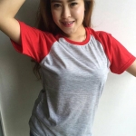 เสื้อเปล่า TK : เทาสโลปแดง
