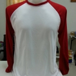เสื้อเปล่า TK : ขาวแขนยาวแดง